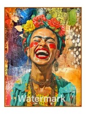 Frida Kahlo Boho Retro Cotton Quilt Block Sewing Embellishment Multi Szs K14