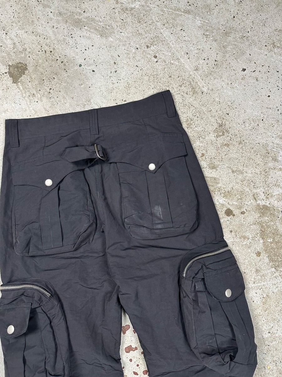 パンツ FFFPOSTALSERVICE Flare Cargo Black 32 FFFPOSTALSERVICE Flared Cargo Trousers | Black | FARFETCH