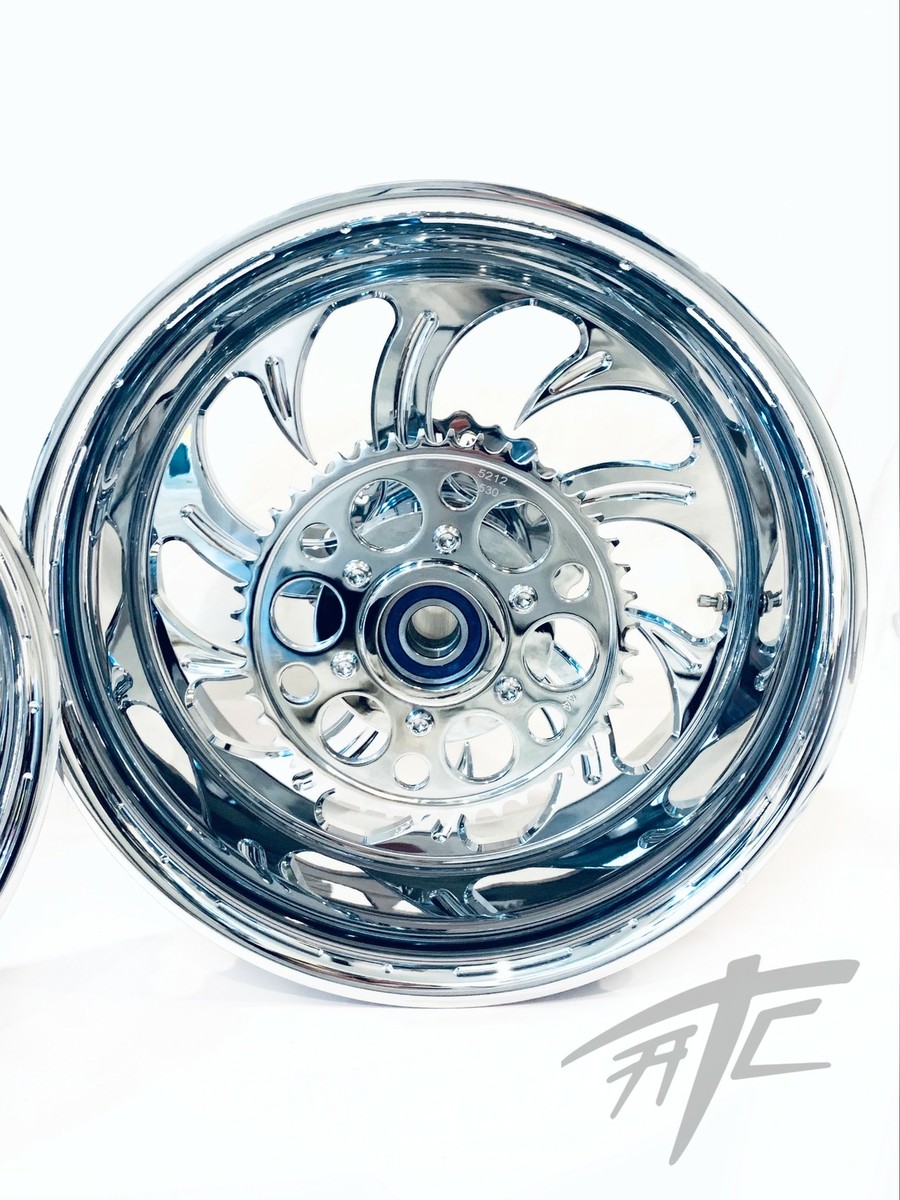 14インチ マッドシャーク NINJA STOCK SIZE CHROME SHARK TOOTH WHEELS 12-20 KAWASAKI