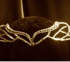 Metal Circlet Crown Tiara Galadriel Lord Rings Royal Elrond in  gold