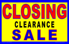 CLOSING CLEARANCE SALE - Banners-13 SIZES-Signs Flags-Reinforced Vinyl-USA MADE