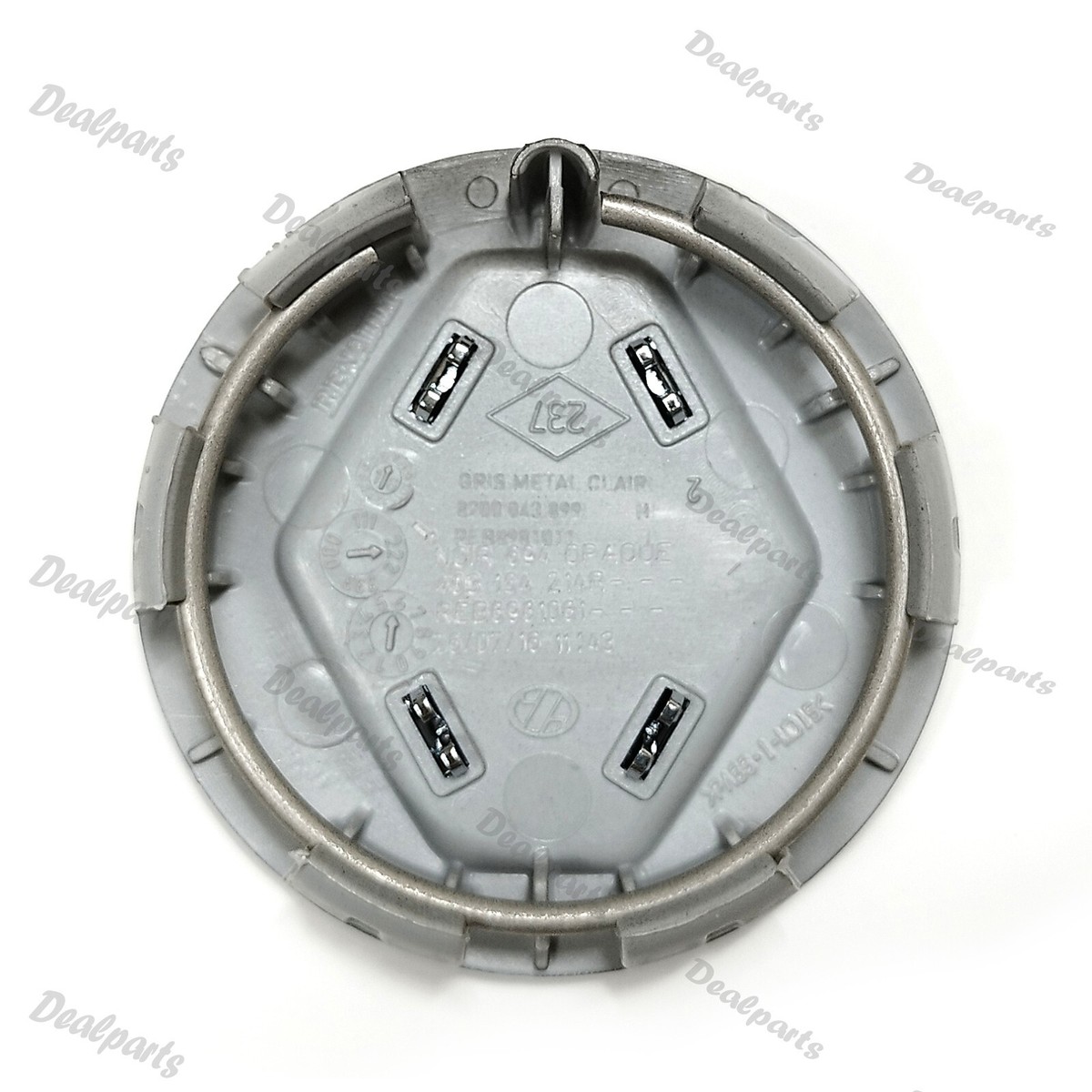 Genuine Renault Alloy wheel centre cap, 403154214R, Black Glossy 