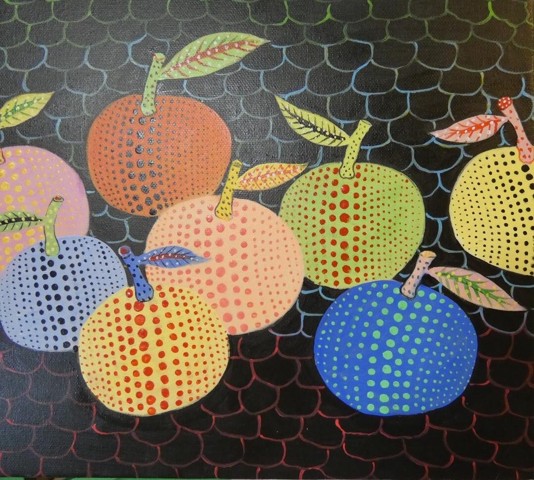 Painting, oil painting, Yayoi Kusama Painting, oil painting, Yayoi Kusama