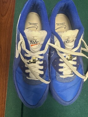 K*V様 Nike Air Max 90 First Use Blue Size 10.5 - Nike Air Max 90 SE First Use Pack - Signal Blue for