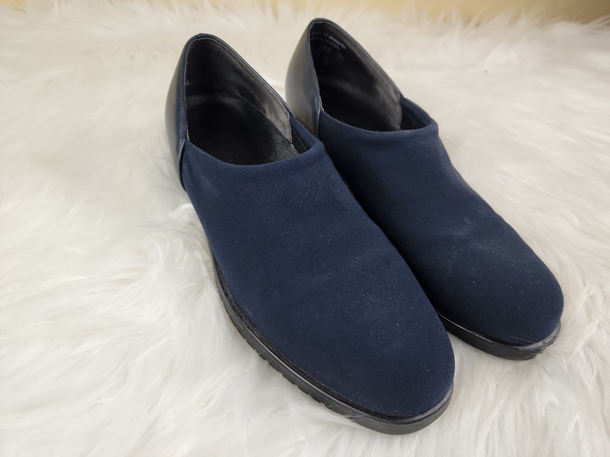 Women's Munro American Casual Slip On Clogs Booties Shoes Size Blue  Fabric