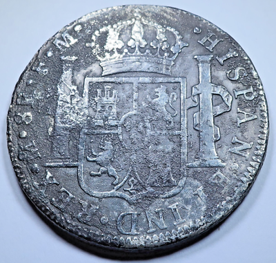 Netherlands Madura Star 1789 Mexico 8 Reales Ducaton Countermark