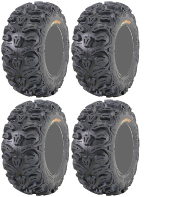 Kenda Bearclaw HTR ATV Tire Set 2 25x8-12 and 2 25x10-12