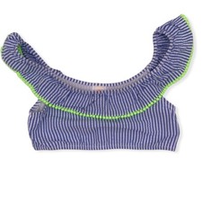 Crewcuts Seersucker Bikini Top New Size 12