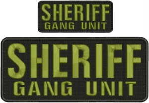 Details about   MOBILE COUNTY SHERIFFEMB PATCH  4X10 & 3X6 hook on back OD/BLK 