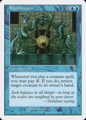 Equilibrium 7th Edition NM Blue Rare MAGIC THE GATHERING MTG CARD ABUGames