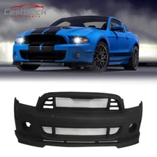 For 10~14 Ford Mustang Front Bumper Kit GT500 Style Conversion with Grille Lip