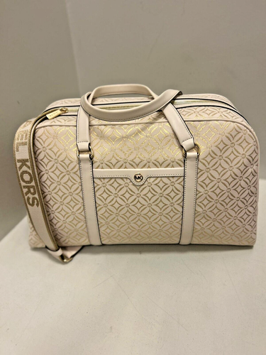 Michael Kors Travel Small Trolley Bag + Duffle Bag+XL Weekender Bag(Light Cream) - Picture 14 of 24