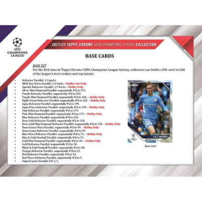 2021-22 Topps UEFA Champions League Chrome Soccer Hobby BOX SEALED