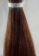 HORSEHAIR, 1 ounce Bulk, darker medium  brown, crafts n  jewelry,    TAIL HAIR,