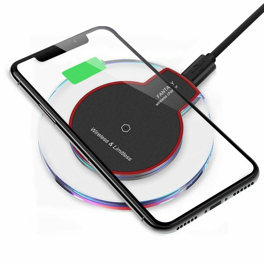 Qi Wireless Charger Charging Pad for iPhone 11/Pro/Max/XS/8/Galaxy Note  10/S10/+