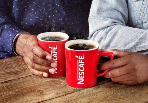 Nescafe Iconic Nestle Stylish Modern Red/White Tea & Coffee Mug 8oz - Picture 3 of 7