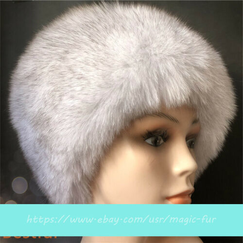 Unisex Full Covered Real Fox Fur Hat Russian Ushanka Cossack Trapper Hat Ski Cap - Picture 10 of 10