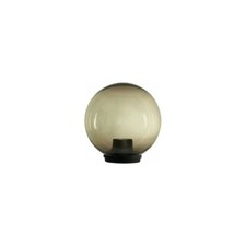 LAMPIONE GLOBO SFERA GIARDINO 200mm FUME' IP44 TESTA PALO DA 60 PMMA