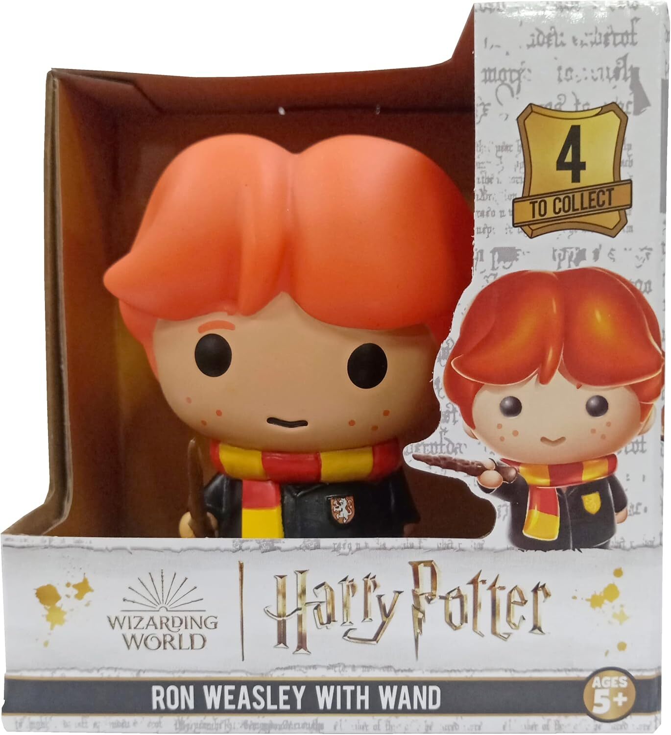 Harry Potter Ron Weasley 4"" Deluxe Vinyl Figure Wizarding World Collectible