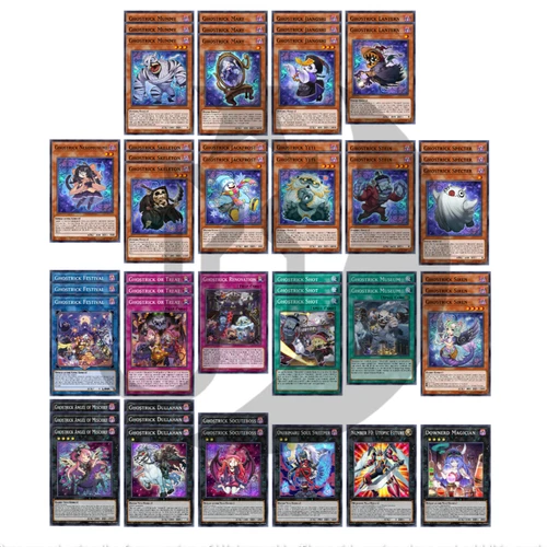 Ghostrick Deck Core - 50 Cards - GFP2, LVAL, EXFO, BACH - NM/VLP - Yugioh