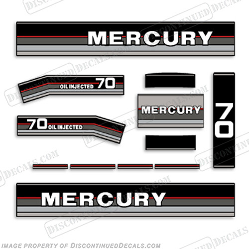 Fits Mercury 1987-1988 70HP Outboard Engine Decals - Picture 1 of 1