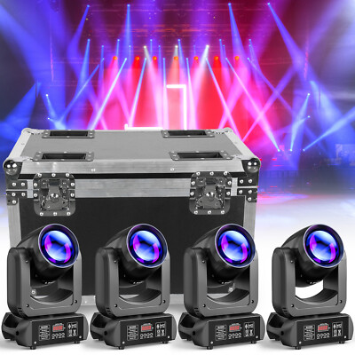 4PCS 150W LED Beam Moving Head 6+12 Prism Gobo Stage Light DMX512 DJ Party Light
