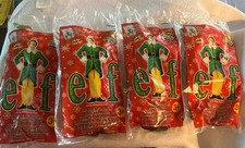 FOUR 2004 bag toys sealed bags Wendys Kids Meal Buddy Toy Elf Movie Will Farrell