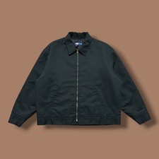 Vtg Dickies Jacket Mechanic Eisenhower Detroit Full Zip Black 90s Mens XL