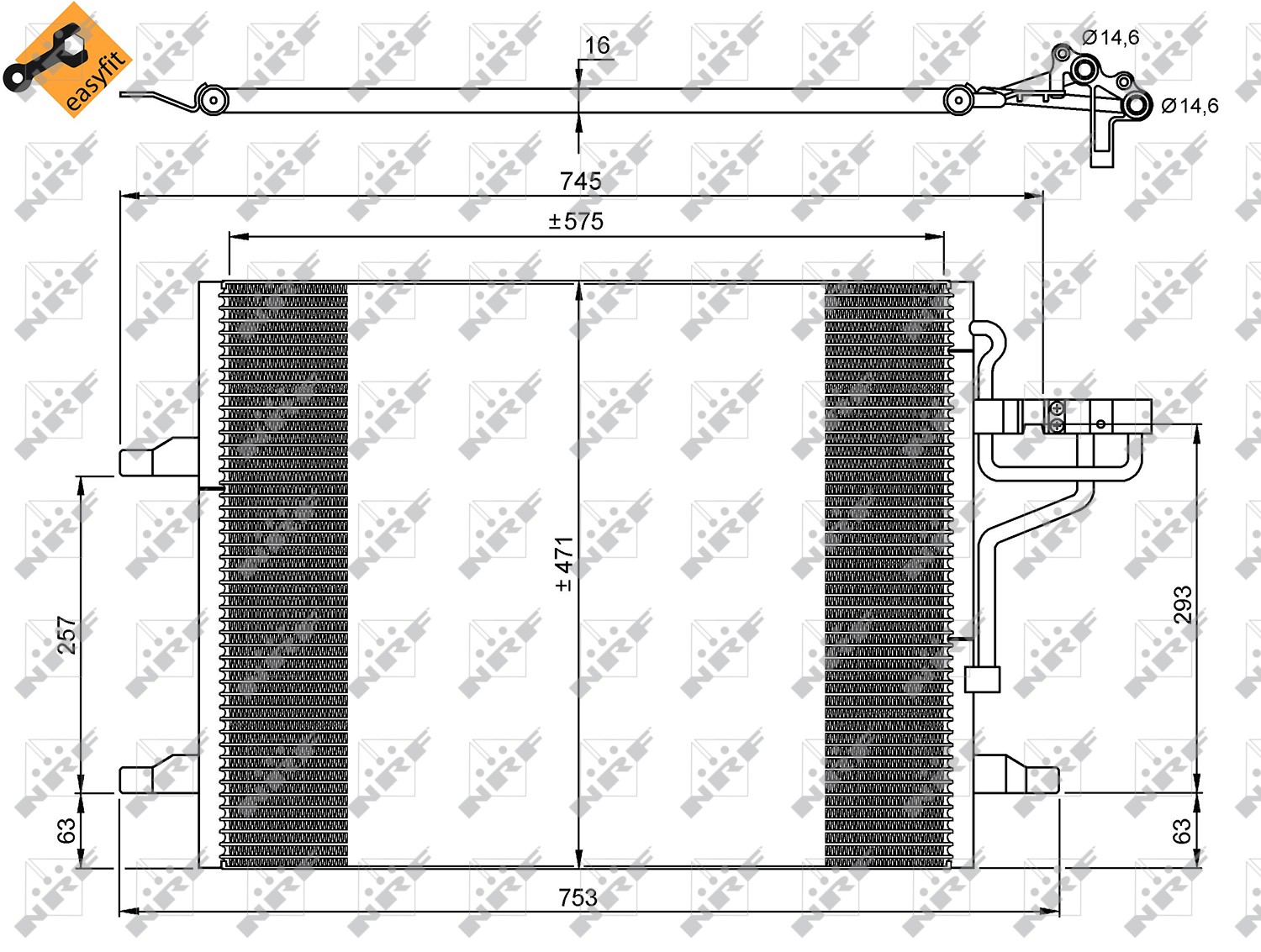 NRF Air-con Condenser - 35936