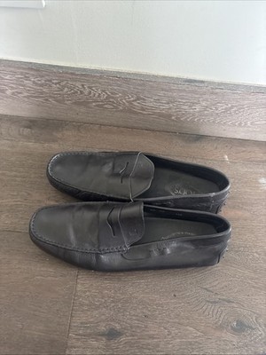 TOD S Mens Black Penny Loafer size 10.5