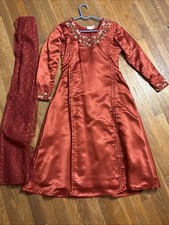 3 Beautiful traditional Indian dresses  scarves for special occasions. Size S/M