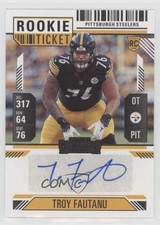 2024 Panini Contenders Rookie Ticket Hobby Troy Fautanu #186 Auto wc7