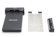  MINT w/ Screen Fujifilm PA-45 4x5 Instant Film Back Holder Full Set From JAPAN