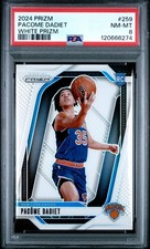 2024 PANINI PRIZM WHITE PRIZM #259 PACOME DADIET 112/175 PSA 8