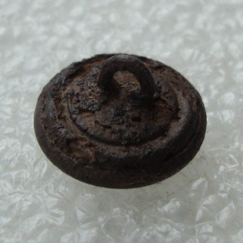 Antike Marine Uniform Messing-Eisen kleiner 15 mm Knopf mit Anker unbekannt S8 - Bild 6 von 7