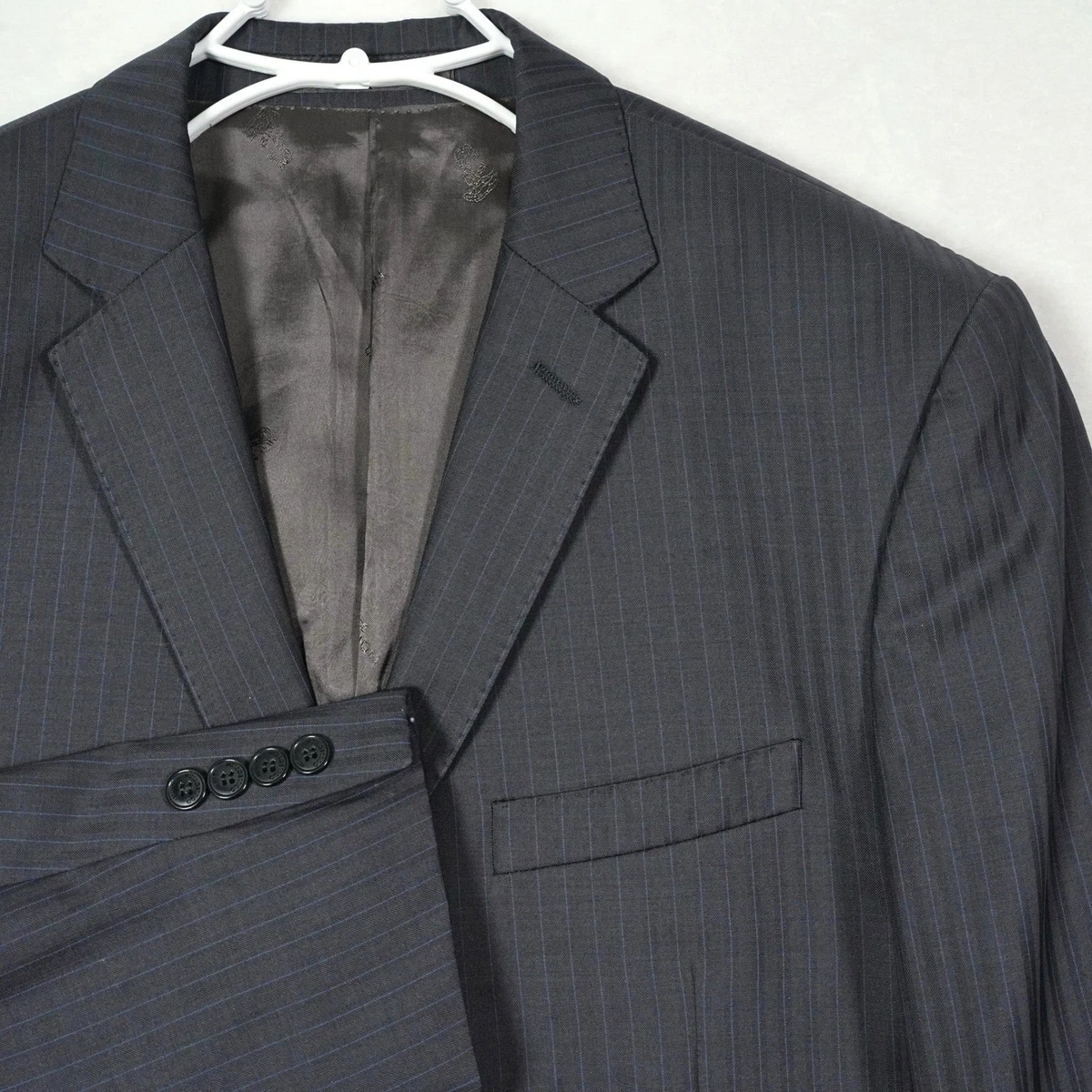 Versace Collection Black Striped Suits & Blazers for Men for sale