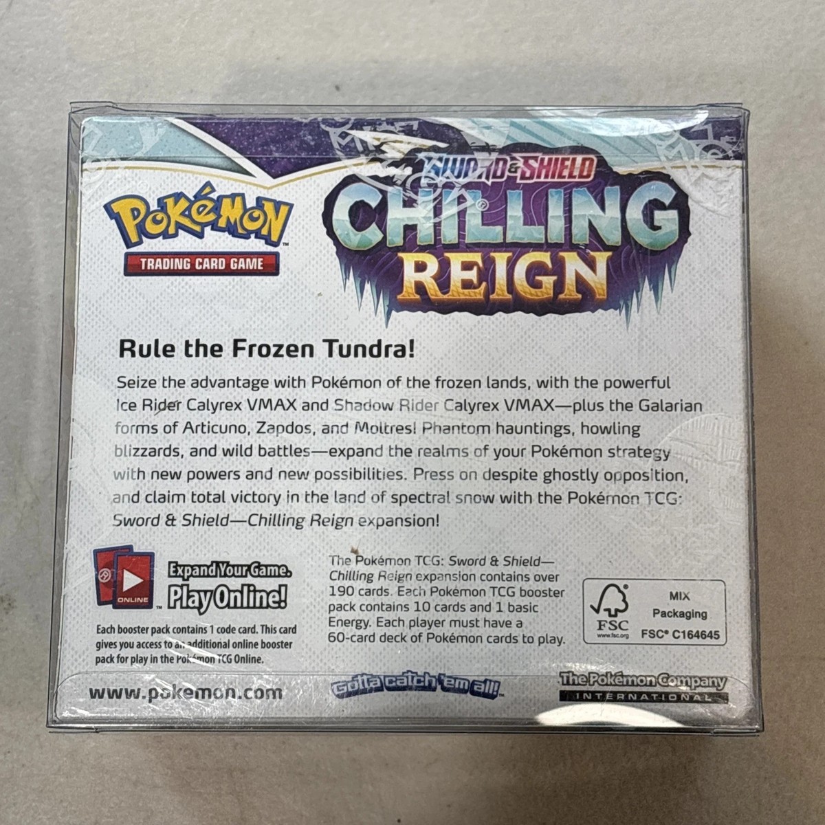 Pokémon TCG Sword & Shield - Chilling Reign Booster Box
