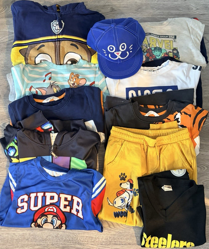 Marvel Super Mario NASA Steelers Boys Multicolor 2pc Outfit Set Cartoon Sports