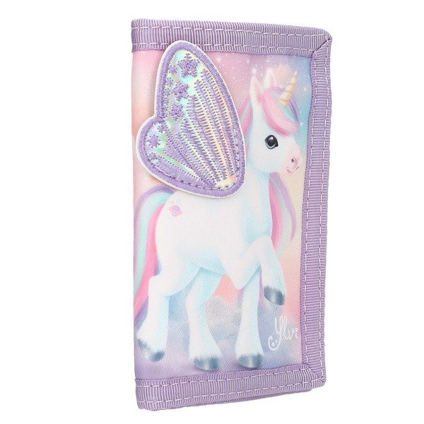 Depesche 13418 Ylvi Portemonnaie Lila Einhorn Motiv FlüGel GeldböRse-image