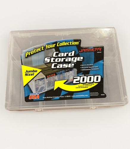 Jammers Plano Plastic Storage Case Made In USA Holds 1100 Trading Cards #5325-05