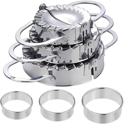 Ravioli Maker Knödelform Teigtaschenformer Dumpling Edelstahl 3Stück