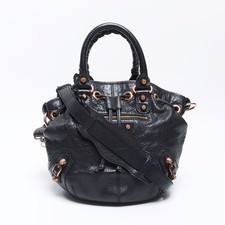 echt BALENCIAGA Riesenbommel Schultertasche schwarz WS14459