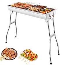 Folding BBQ Grill Barbeque Grill Stainless St...