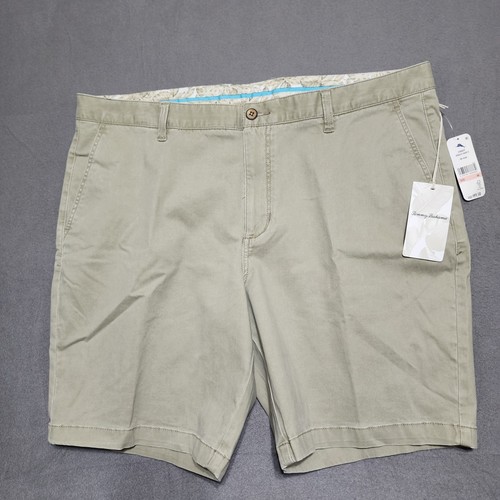 Short chino homme Tommy Bahama Boracay plat devant 7" taille 40 kaki neuf avec étiquette 99€ neuf - Photo 1/12