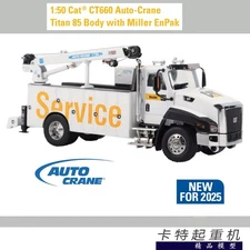 1:50 DM CAT CT660 Auto-Crane Titan 85 Body & Miller EnPak Machine Diecast Model