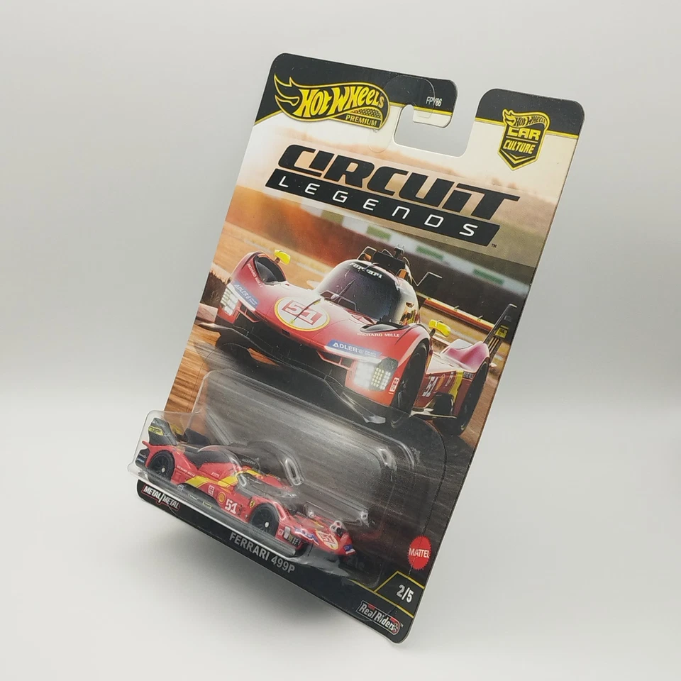 Hot Wheels Ferrari 499P – Circuit Legends 2/5 - 1/64 – Premium 2025 – Neuf - Photo 4/4