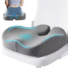 Comphekept Seat Cushions for Office Chairs Hip Pain Relief, Gray