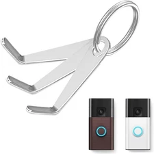 3 Pack Doorbell Key Replacement Tool Compatible with All-New Ring silver 