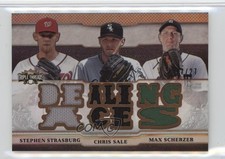 2014 Topps Triple Threads Relic Combos Sepia /27 Strasburg Sale Scherzer