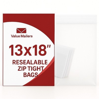 Clear Reclosable Seal Top Zip Bag Plastic Packing Packaging Poly Lock Bags 2 Mil